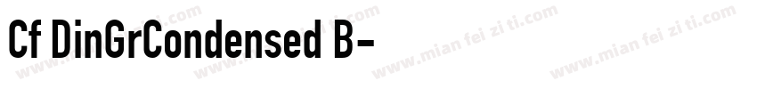 Cf DinGrCondensed B字体转换
